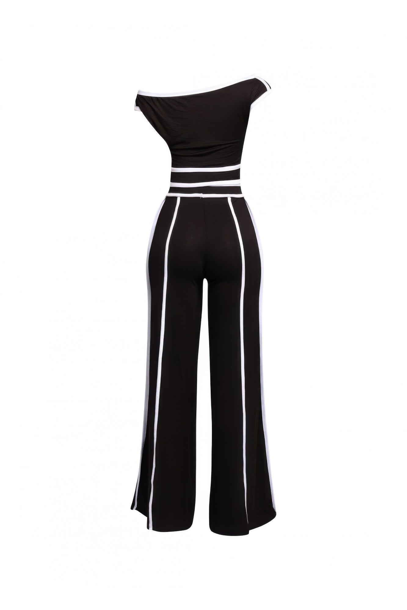 Color Contrast Detailed Off Shoulder Set