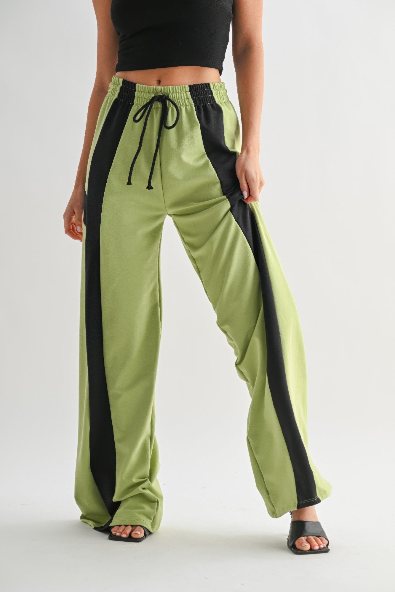 Color Block Wide Leg Lounge Pants