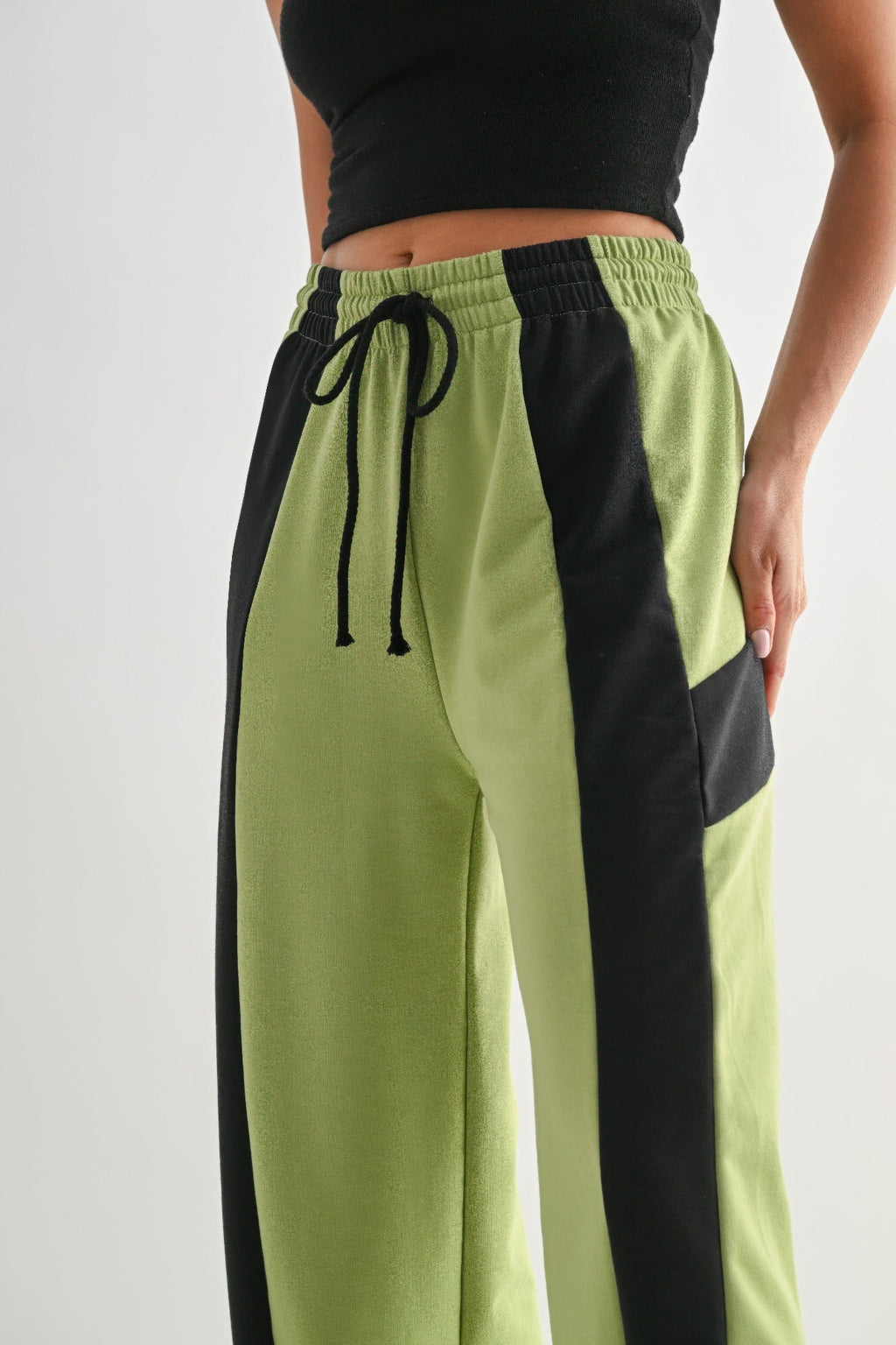 Color Block Wide Leg Lounge Pants
