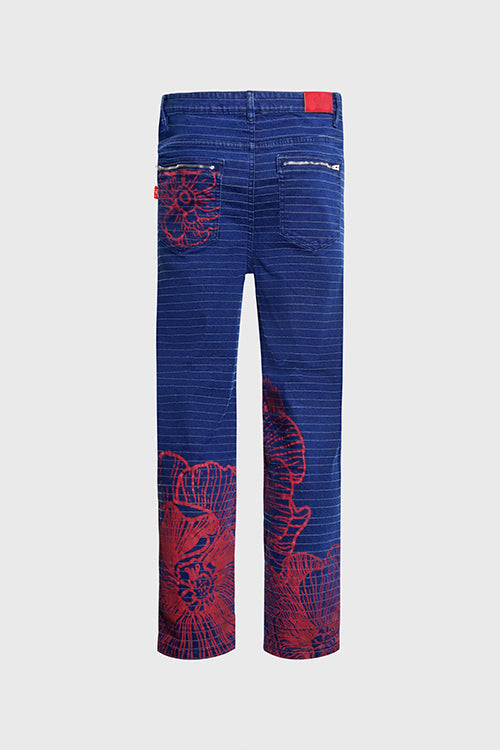 Eternal Flowers Distressed Jeans