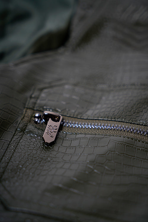 Crocodile Skin Fisherman Utility Vest