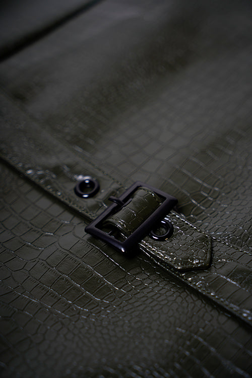 Crocodile Skin Fisherman Utility Vest