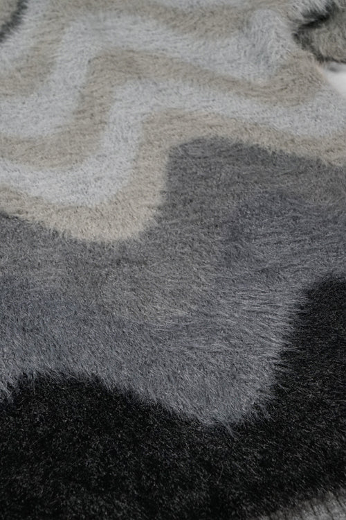 Mohair Knit Crewneck Sweater