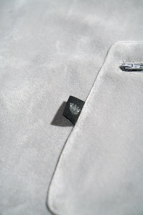 Metal Logo Velour Flared Sweatpants