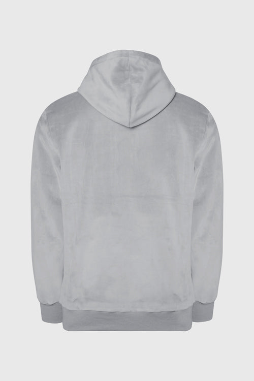 Metal Logo Velour Hoodie