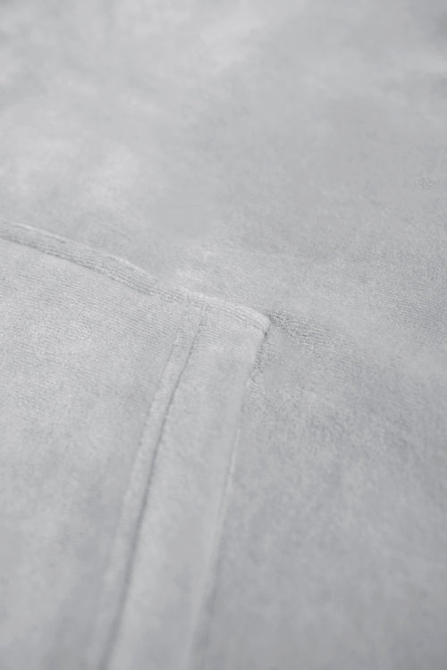 Metal Logo Velour Hoodie