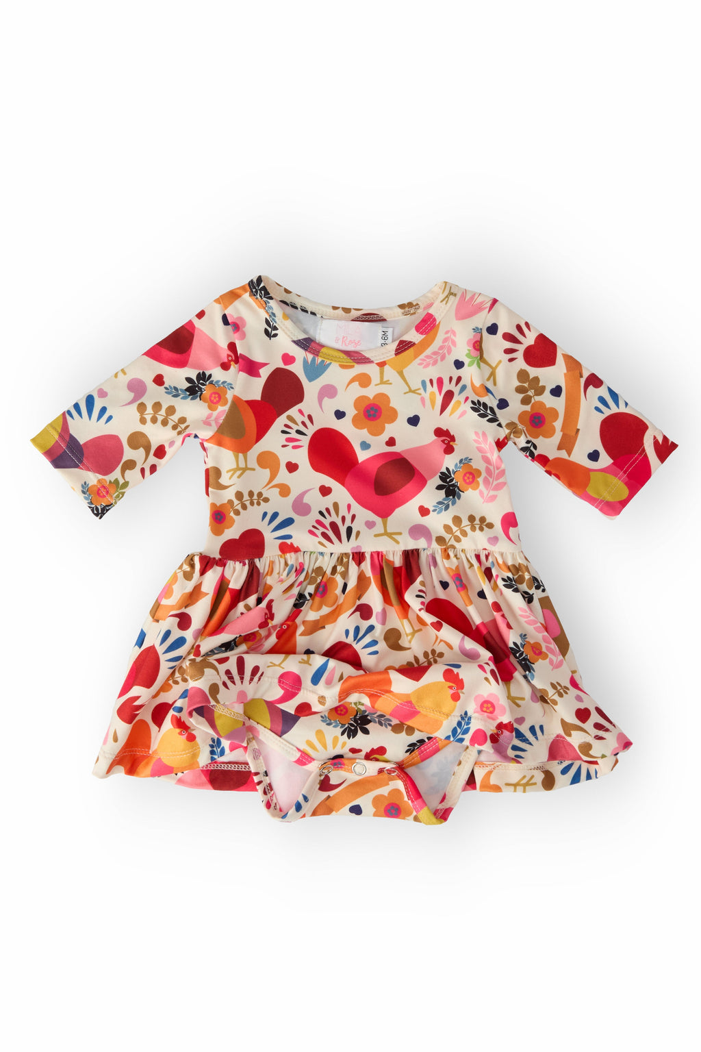 Little Red Hen Twirl Bodysuit