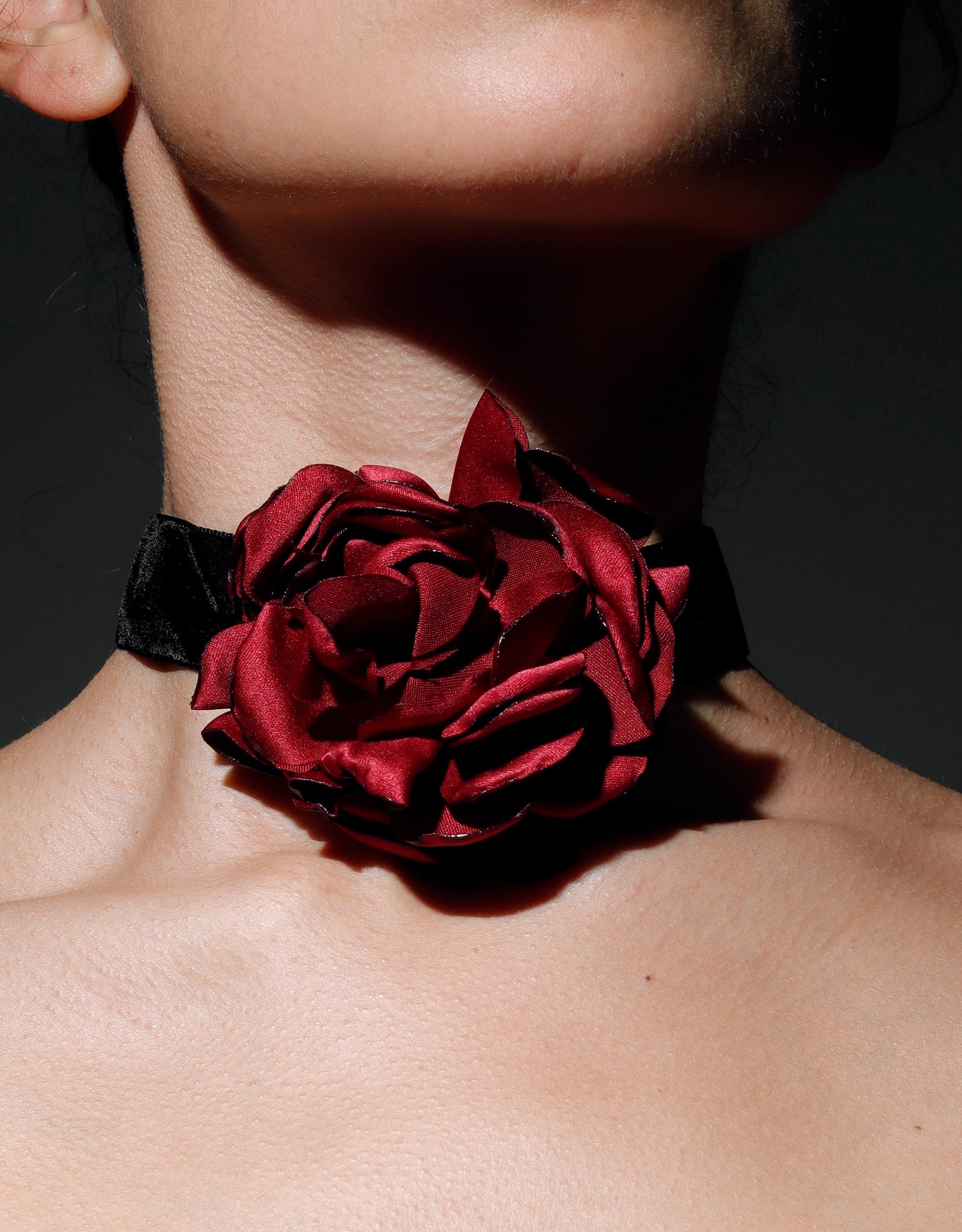 Gothic Rose Lace Necklace