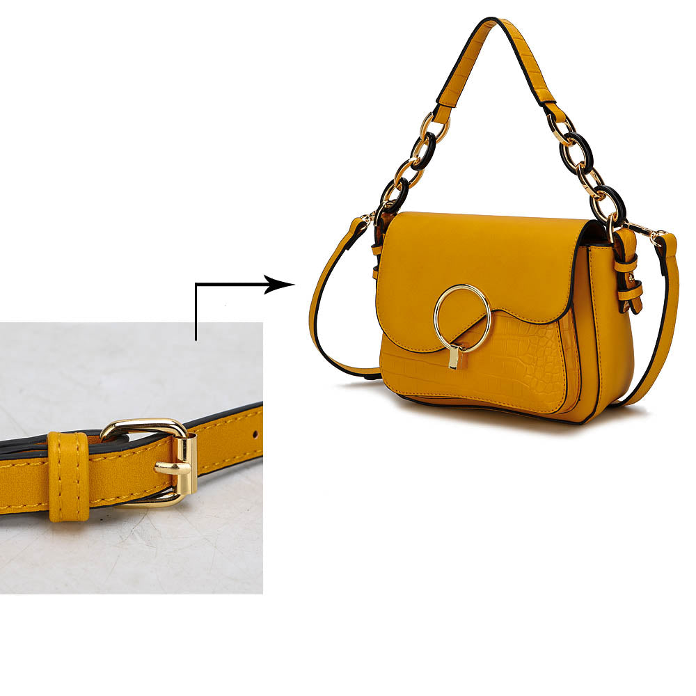 Fanta Croco Shoulder Bag