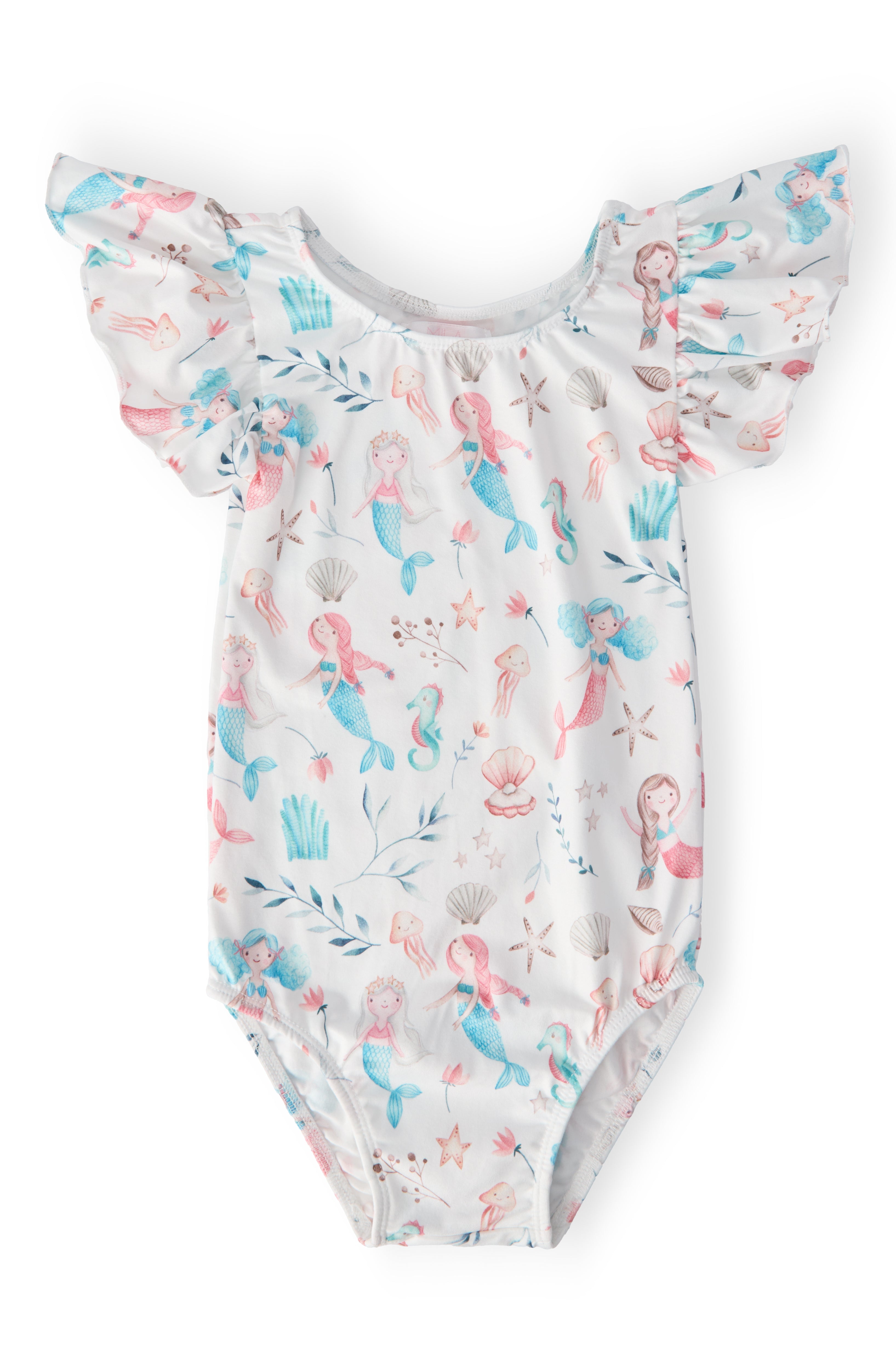 Mermaid Friends S/S Flutter Sleeve Leotard