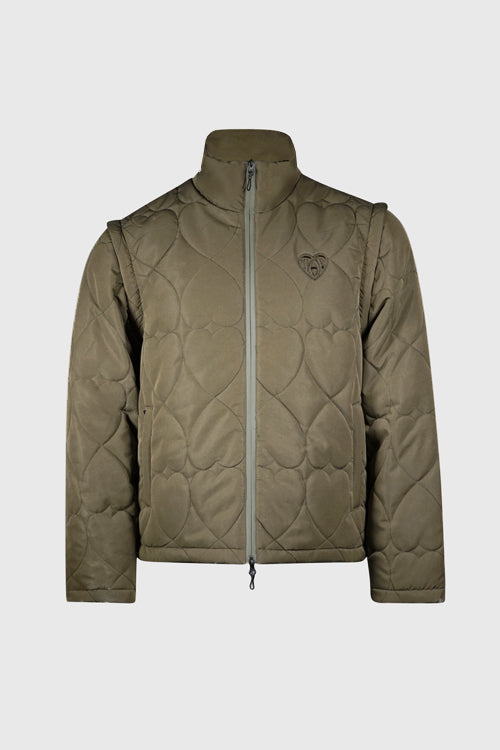 White Lines Waterproof Puffer Jacket