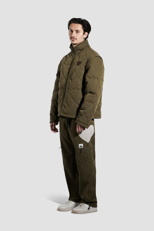 White Lines Waterproof Puffer Jacket