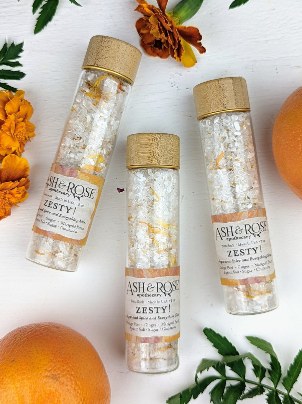 ZESTY! Orange Ginger Bath Soak Vial