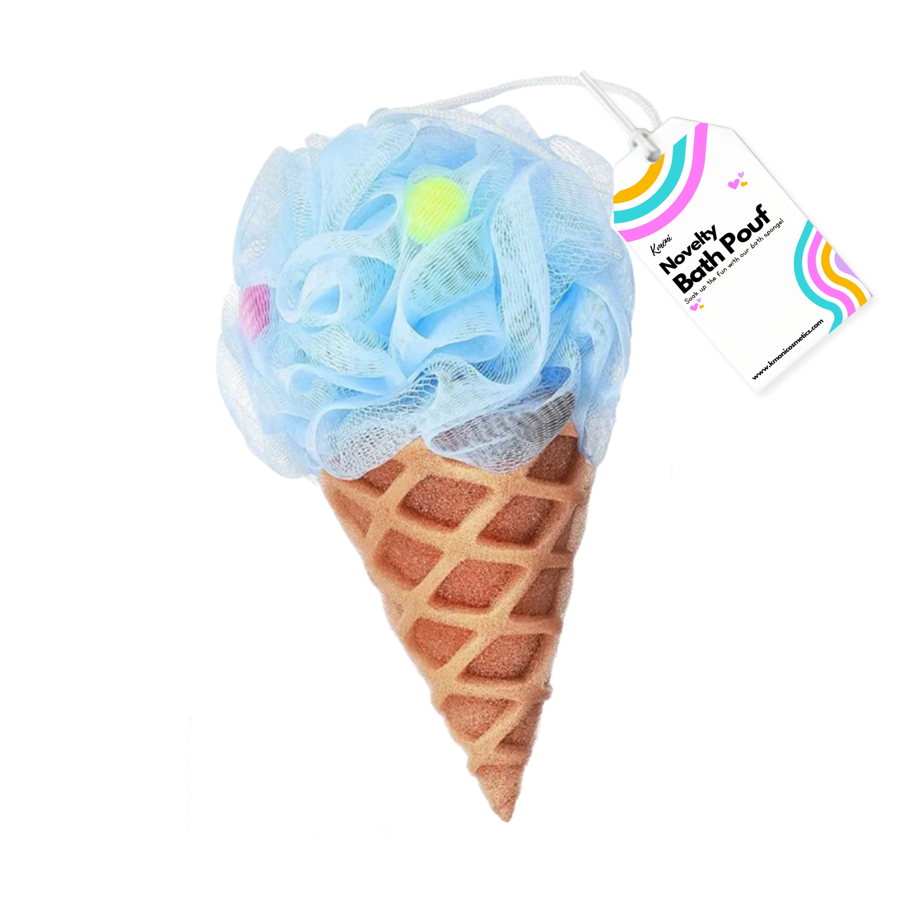 Blueberry Ice cream Bath Pouf