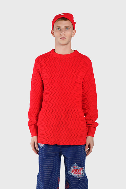 Emblem Ribbed Fisherman Beanie