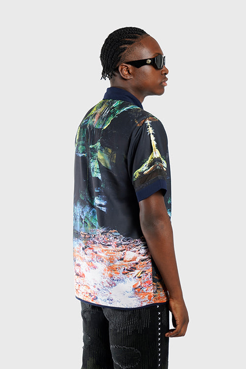 Lost in Paradise Short-sleeve Button-up Shirt