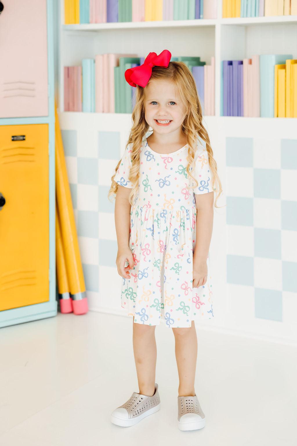 SALE Tied in Love S/S Pocket Twirl Dress