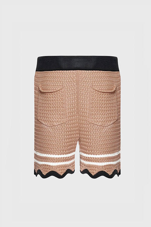 Racket Club Crochet Knit Shorts