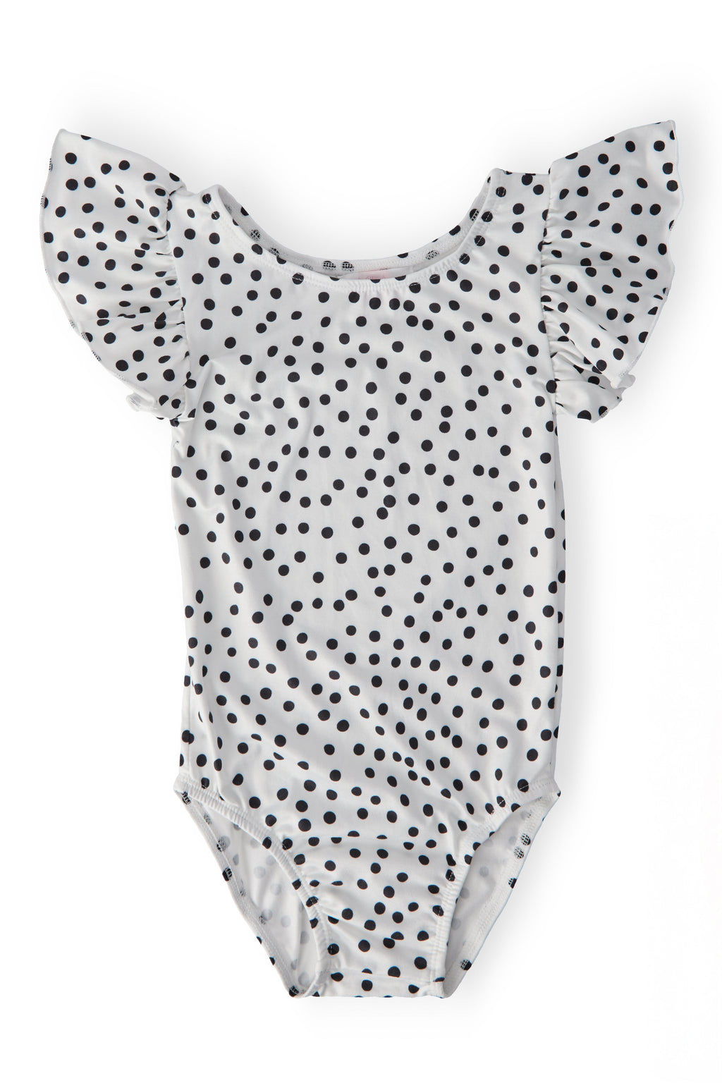 Scattered Dot S/S Flutter Sleeve Leotard