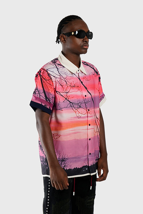Lost in Paradise Short-sleeve Button-up Shirt