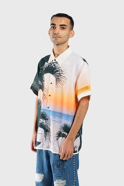 Lost in Paradise Short-sleeve Button-up Shirt