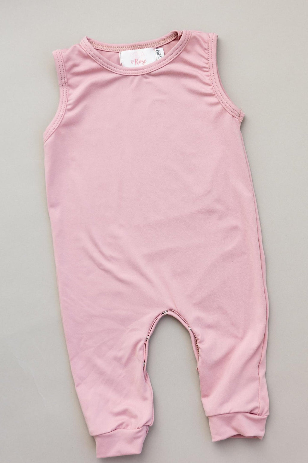 Vintage Pink Tank One-Piece Jogger