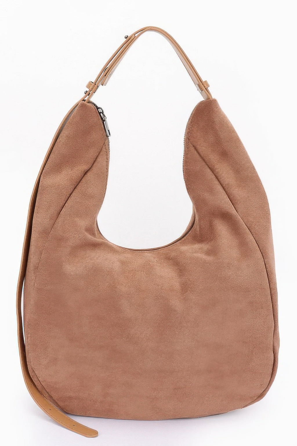 Faux Suede Bindle Bag