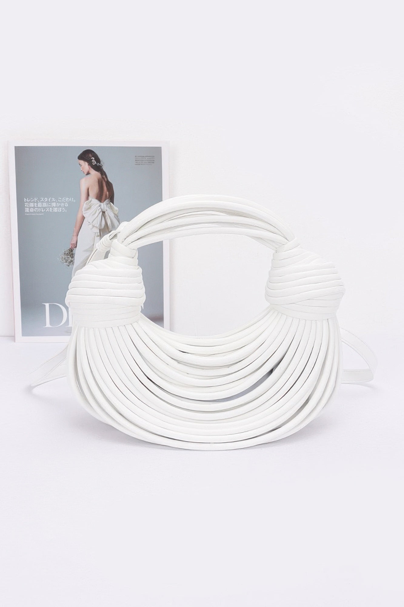 Faux Leather Rope Hobo Bag