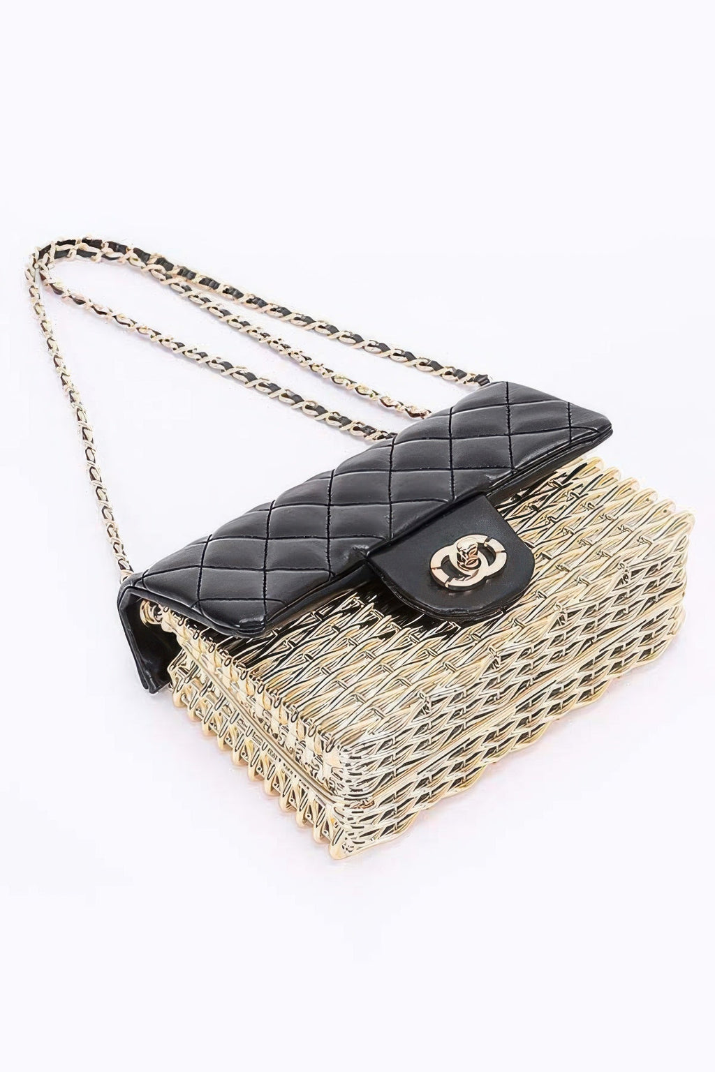 Metallic Acrylic Flap Bag