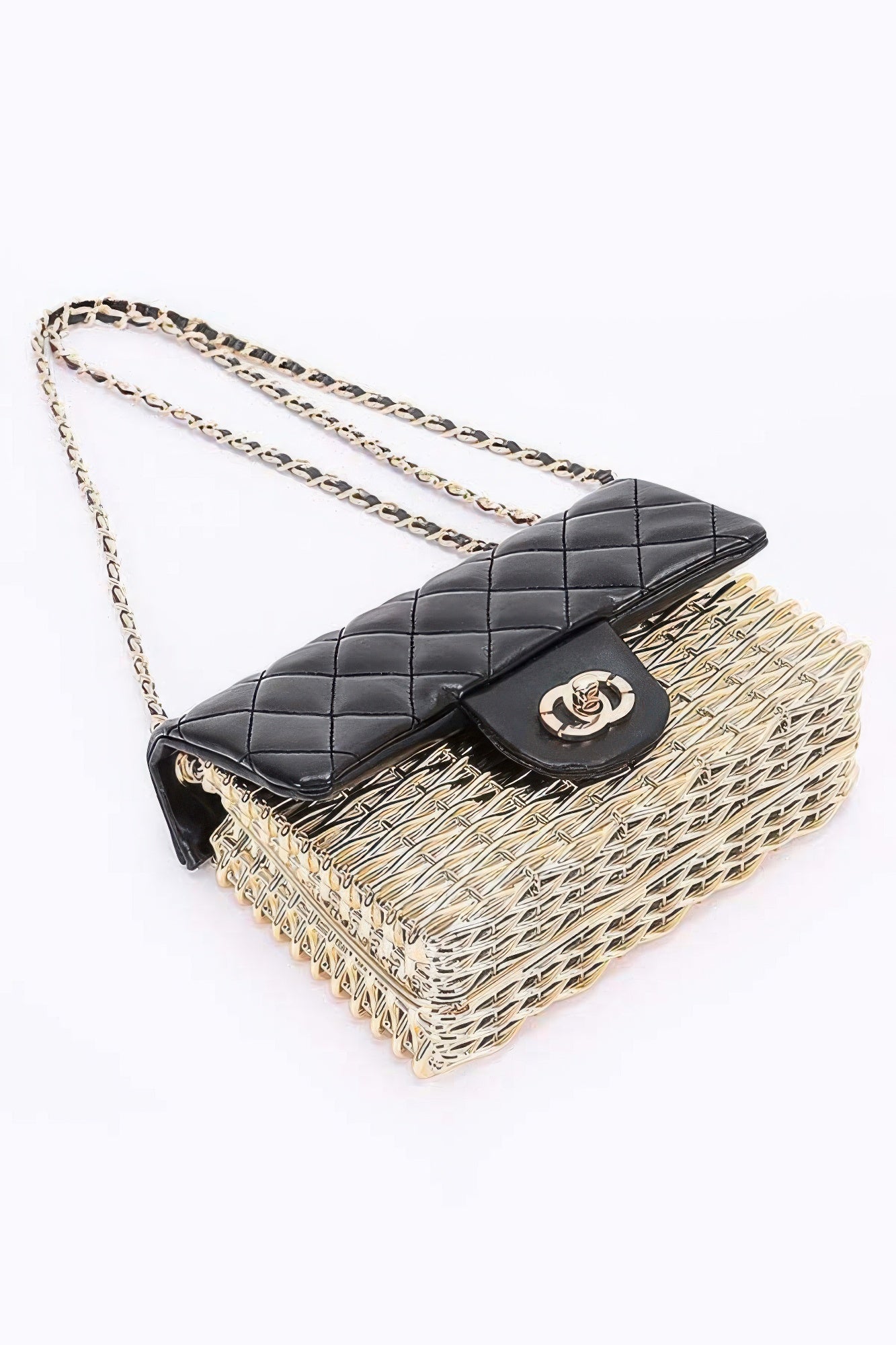 Metallic Acrylic Flap Bag