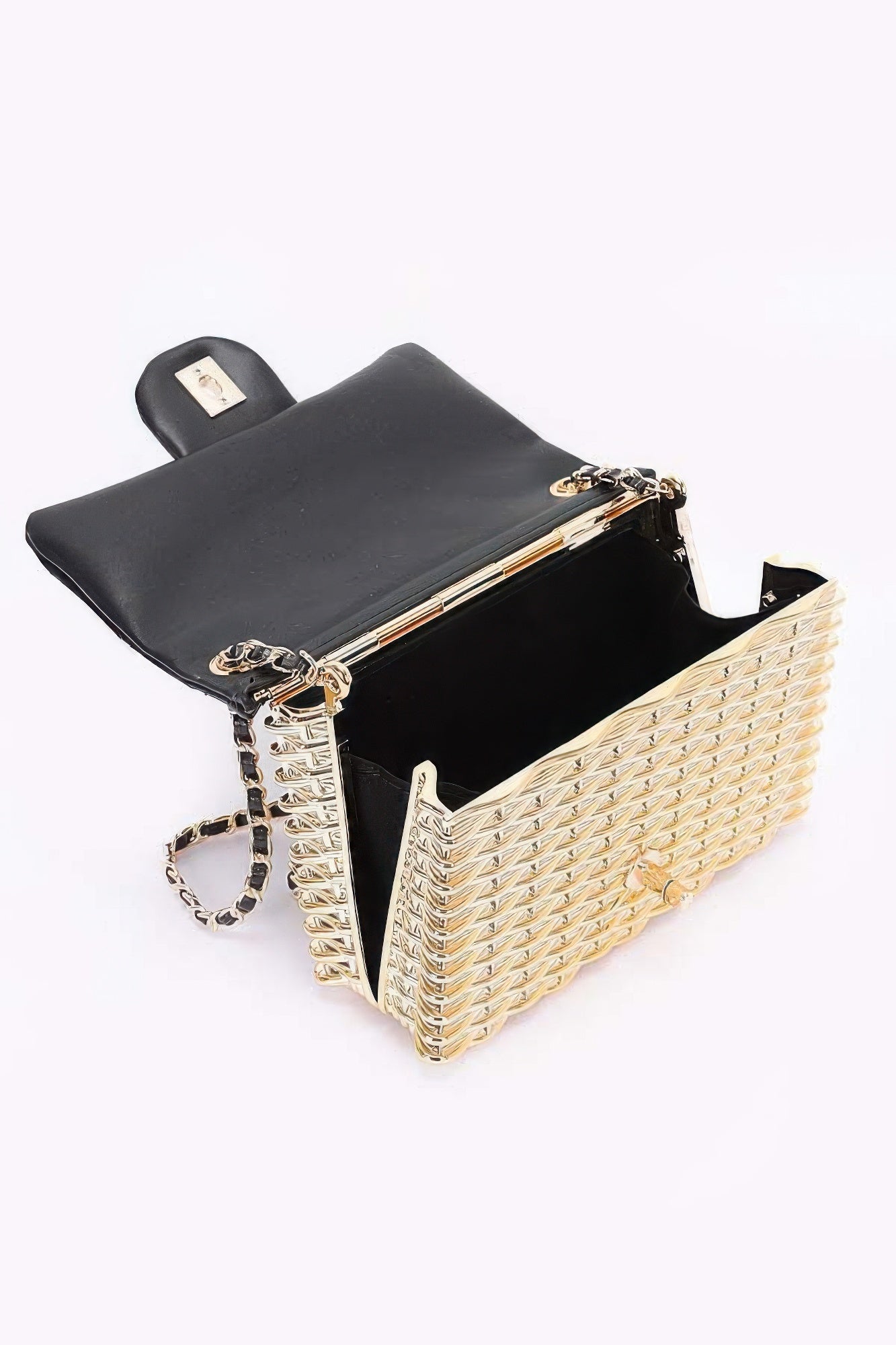 Metallic Acrylic Flap Bag