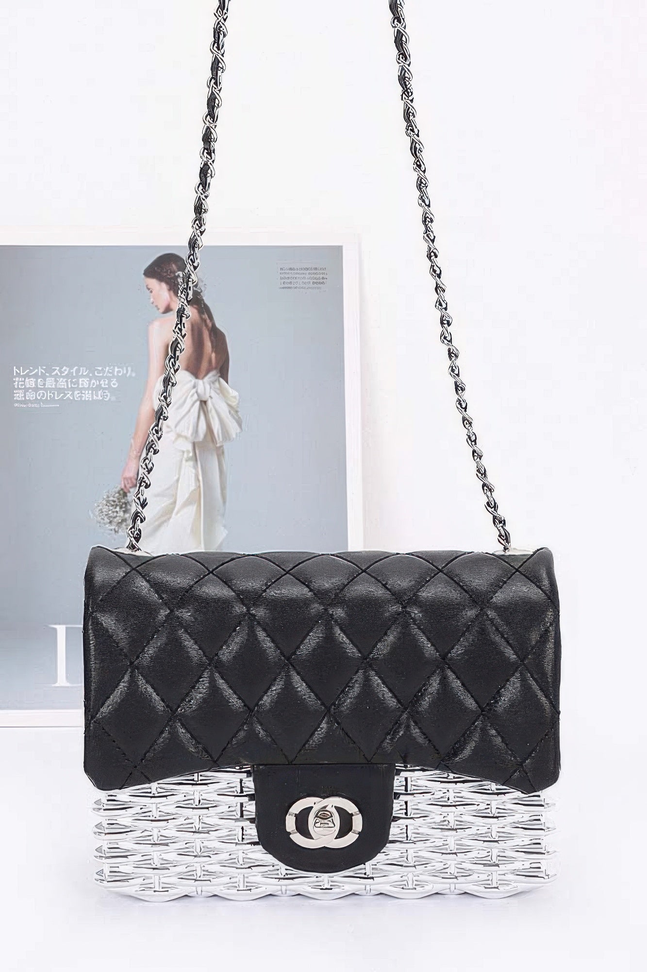 Metallic Acrylic Flap Bag