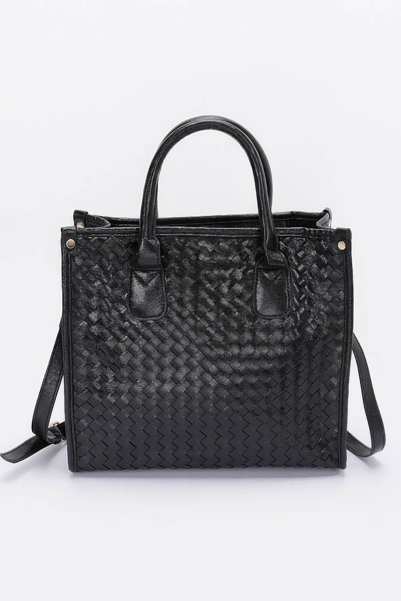 Metallic Braided Tote Bag