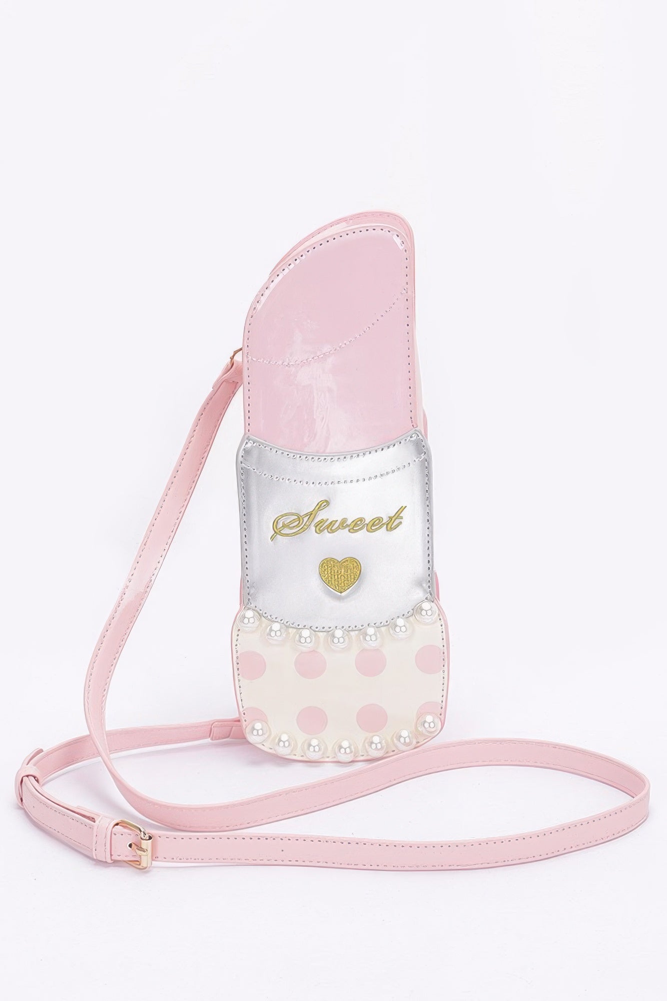 Faux Leather Lipstick Novelty Bag