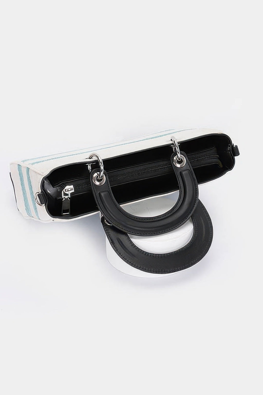 Embroidery Faux Leather Tote Bag