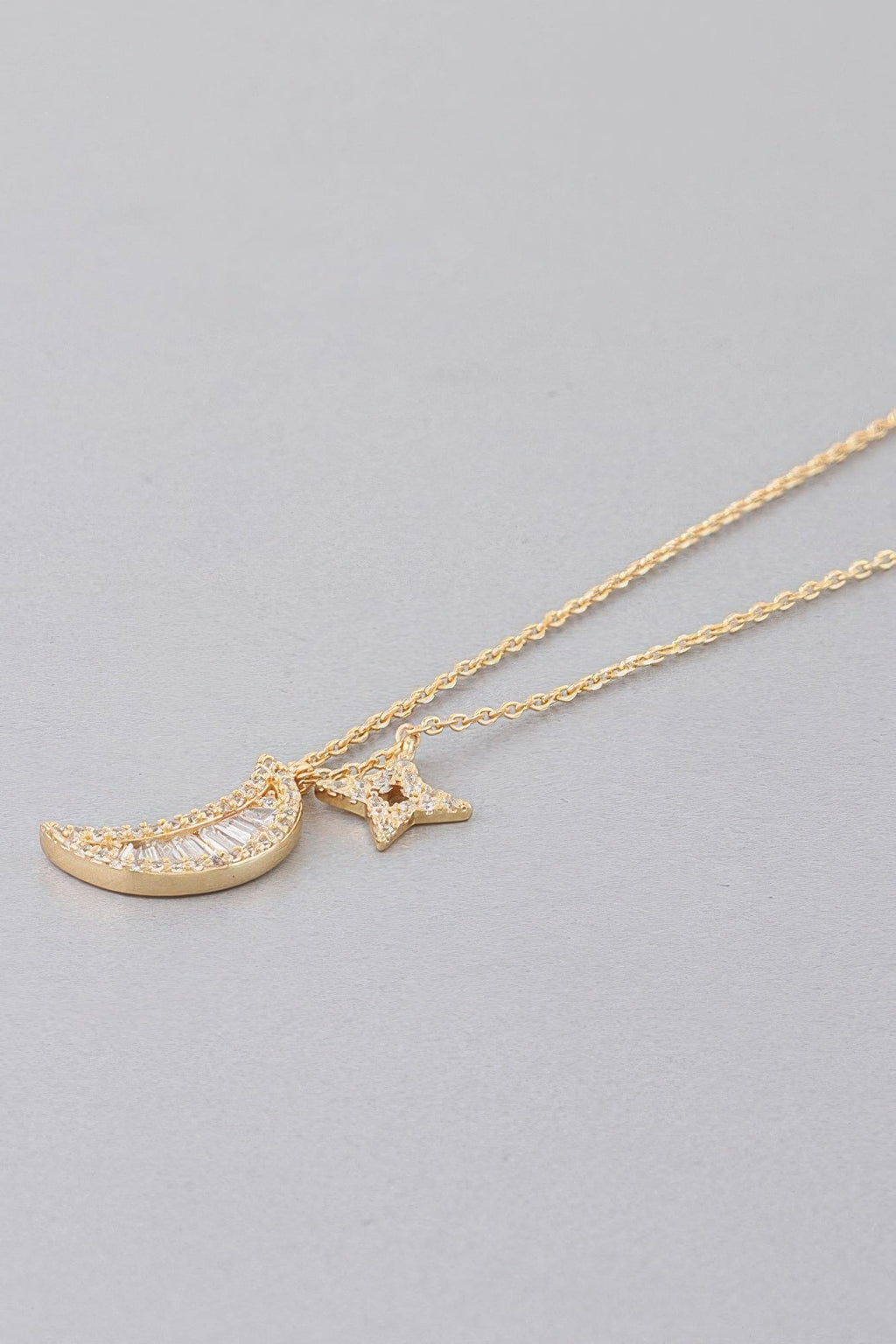 Jeweled Sun N Moon Necklace