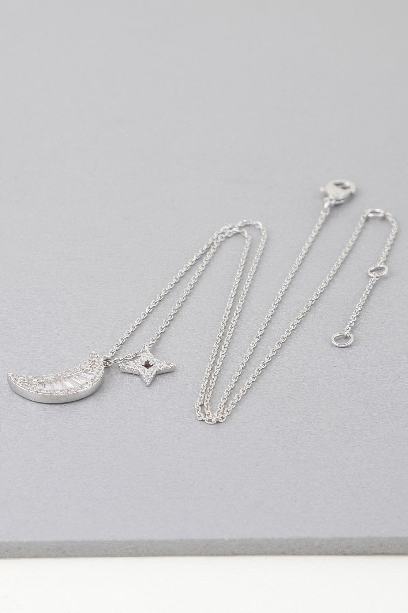 Jeweled Sun N Moon Necklace