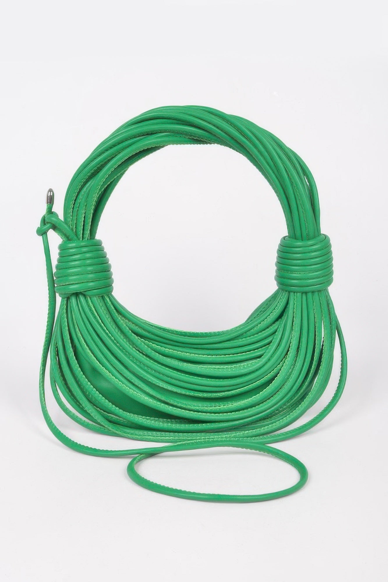 Faux Leather Rope Hobo Bag