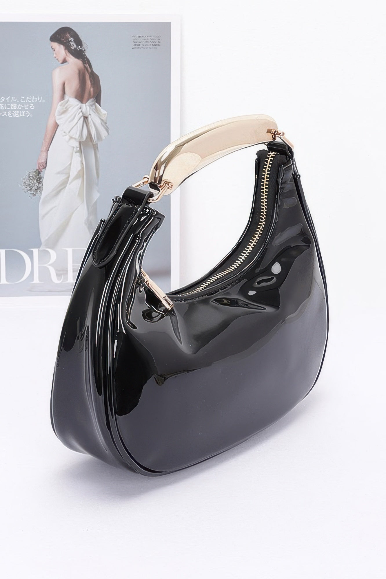 Enamel Metal Handle Bag