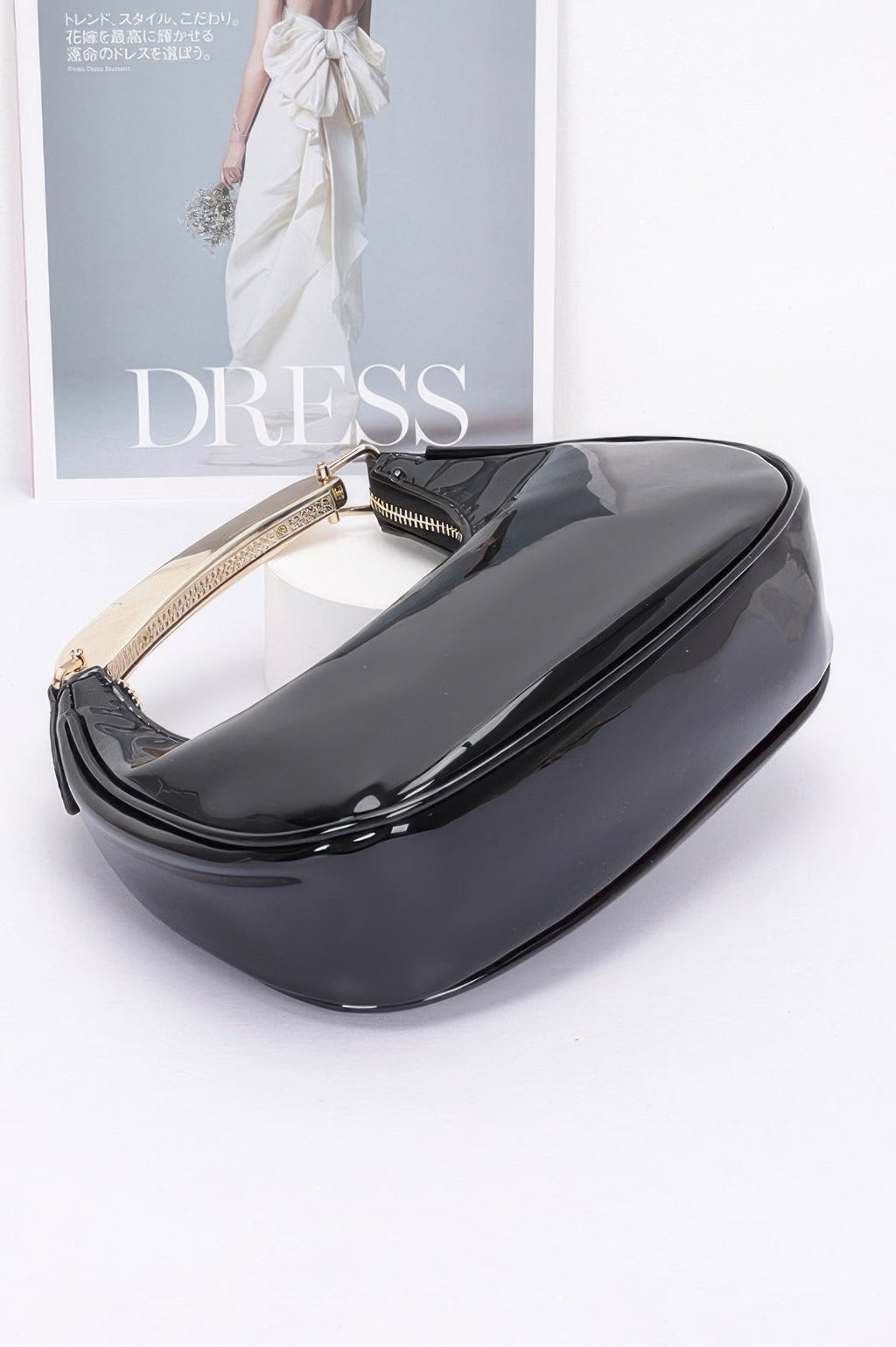 Enamel Metal Handle Bag