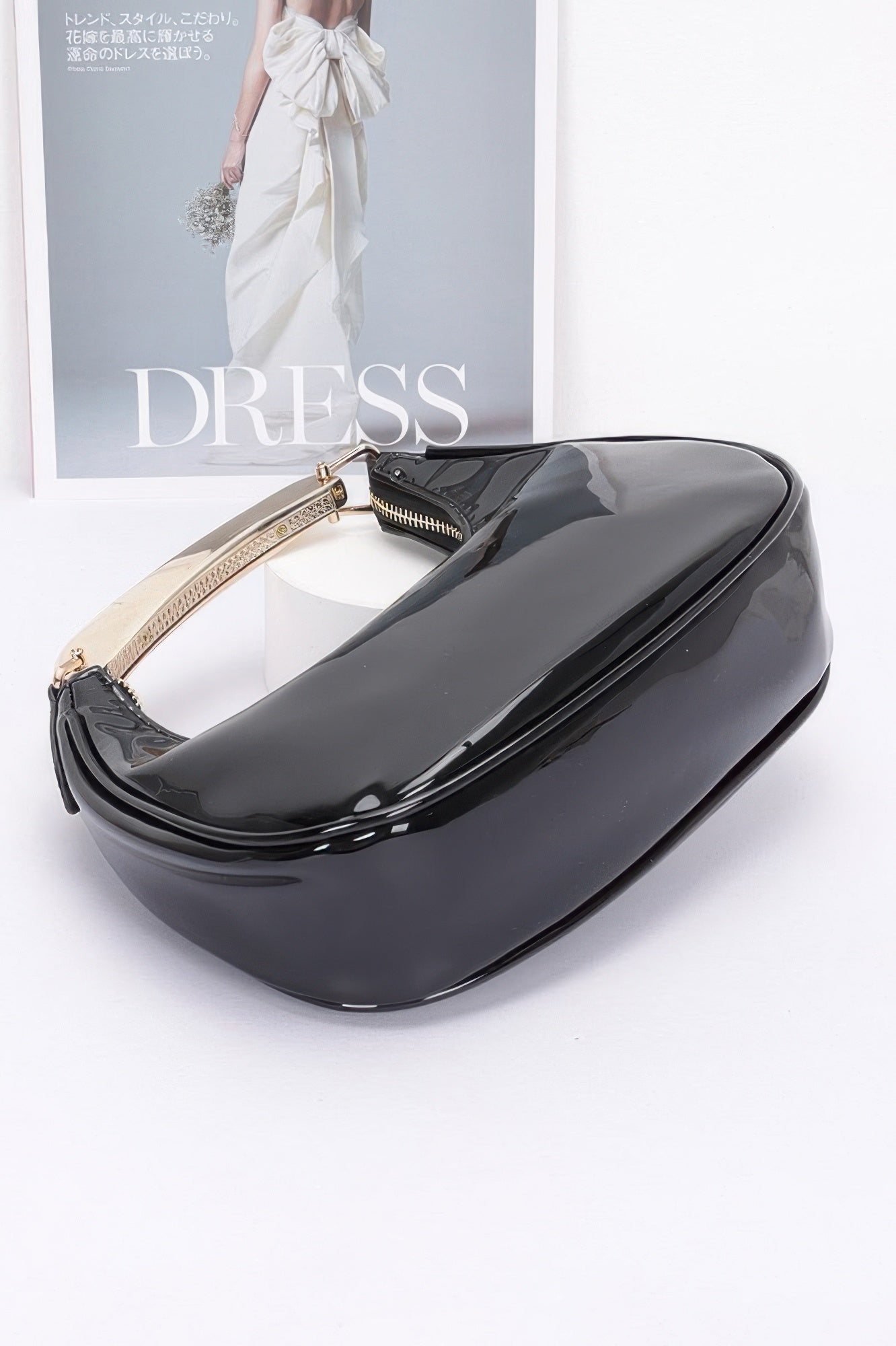 Enamel Metal Handle Bag