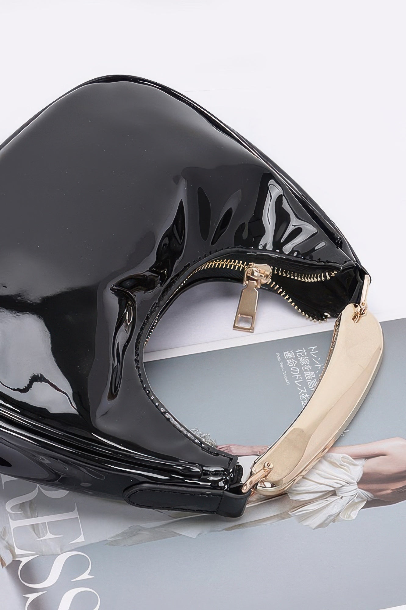 Enamel Metal Handle Bag