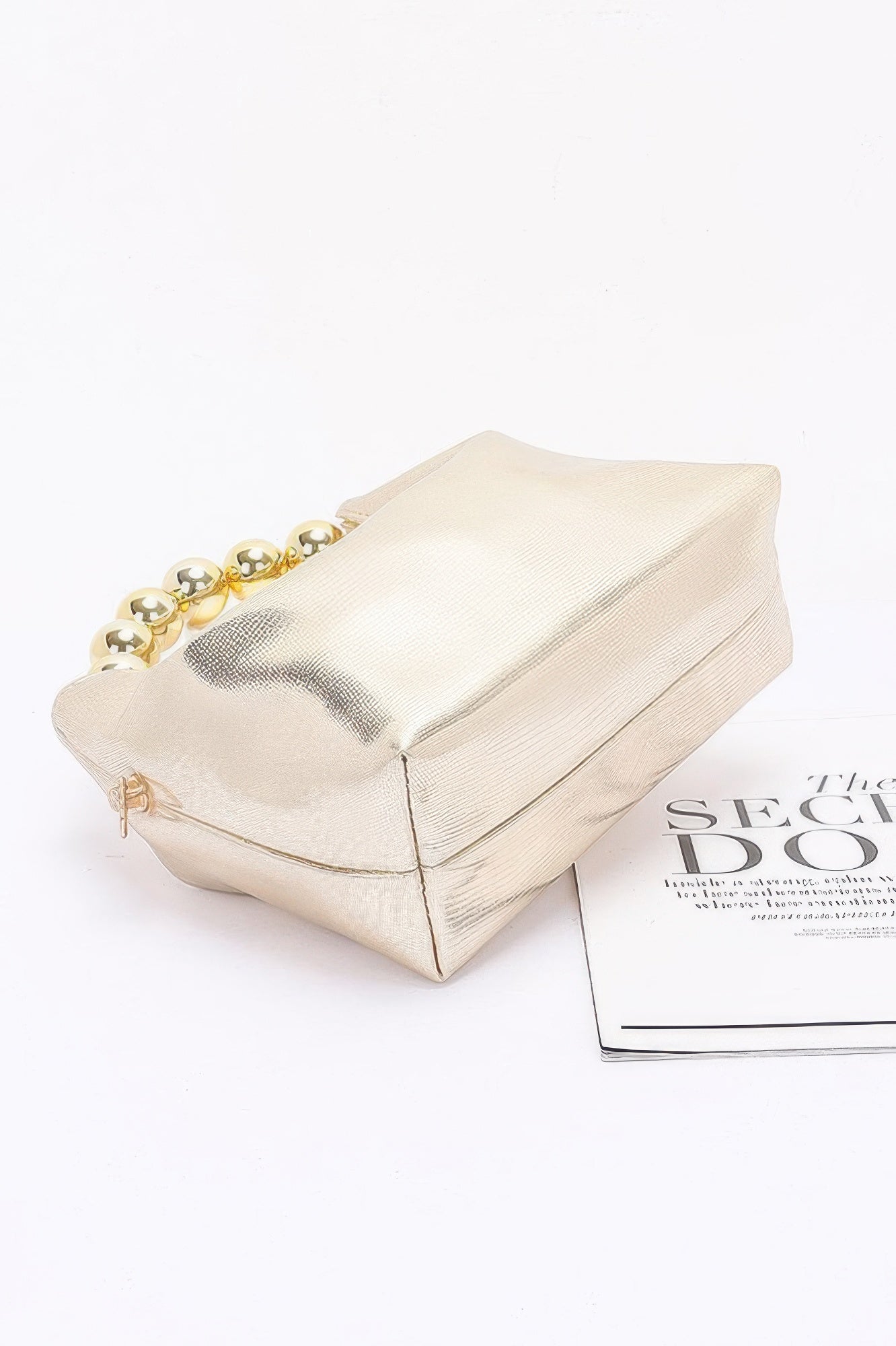Metallic Ccb Ball Handle Bag