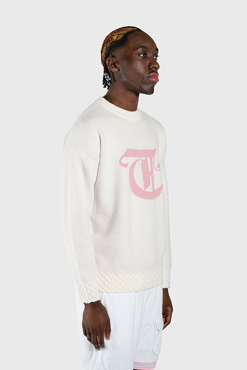 Racket Club Knit Crewneck Sweater