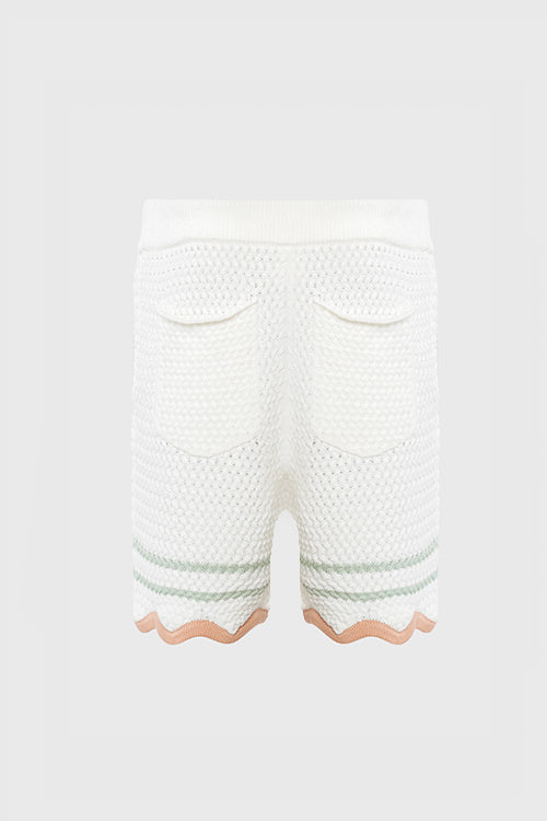 Racket Club Crochet Knit Shorts