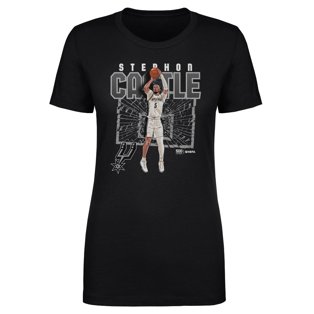 Stephon Castle San Antonio Spurs Shattered WHT