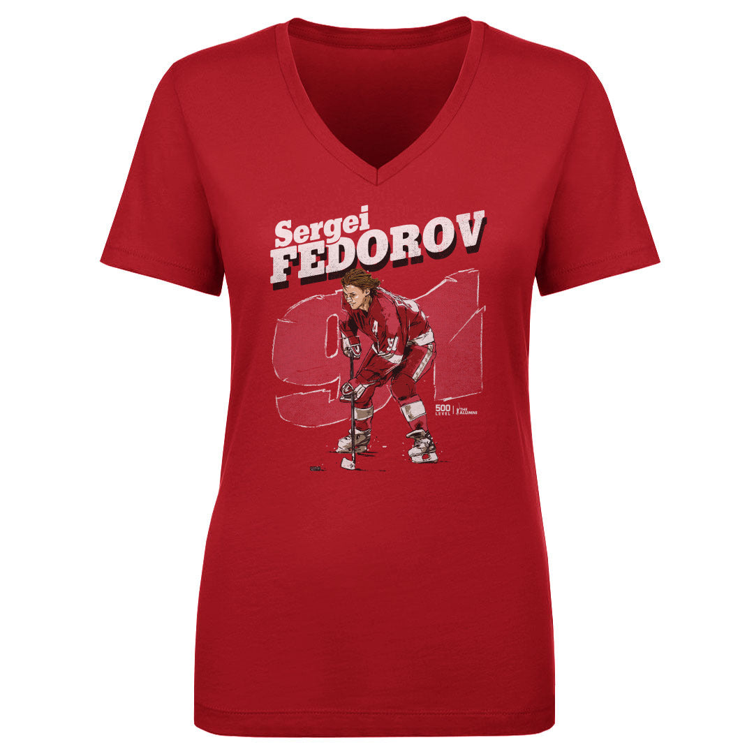 Sergei Fedorov Detroit Retro WHT