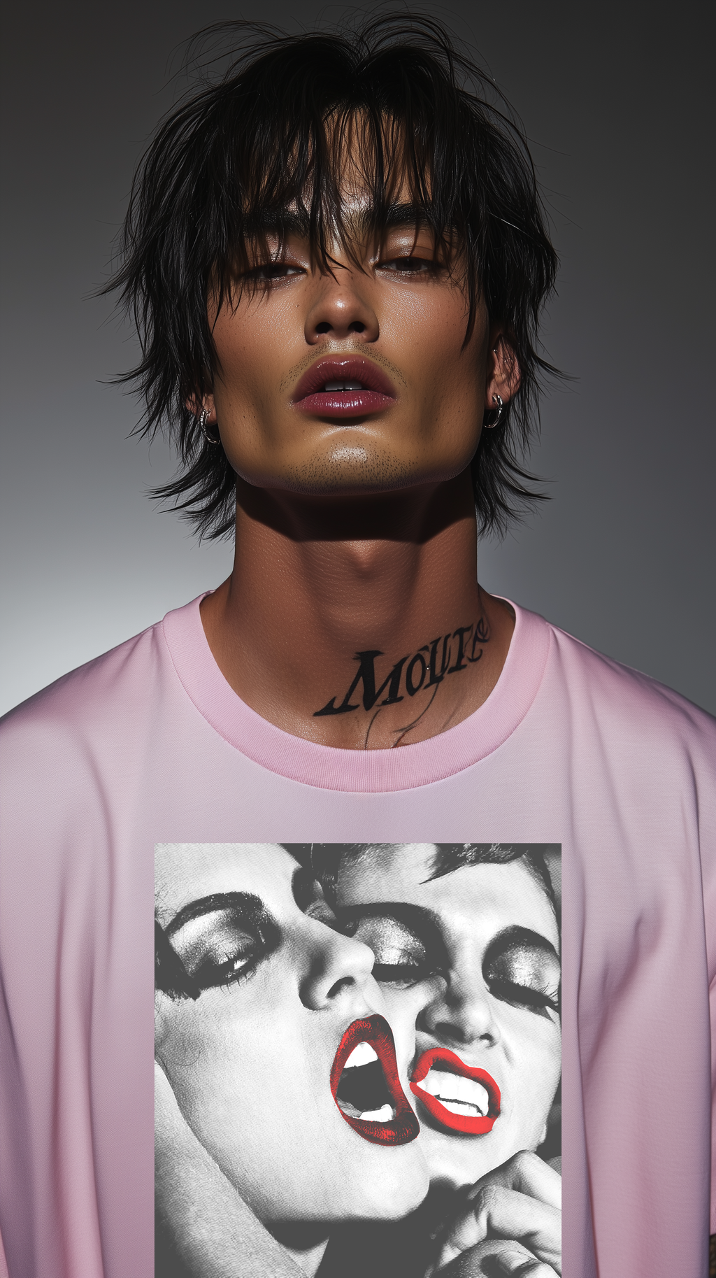 REBEL FEMME PINK Oversized Boxy Tee