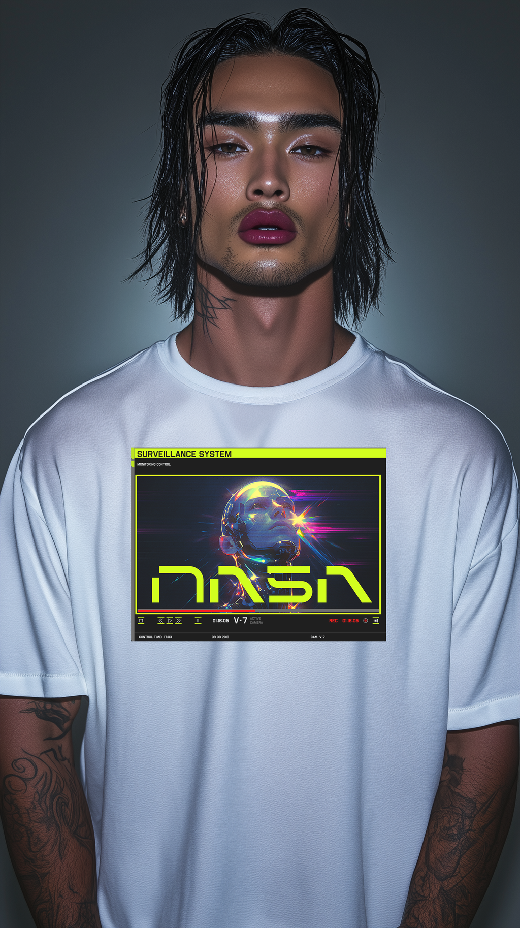 NASA SURVEILLANCE Oversized Boxy Tee