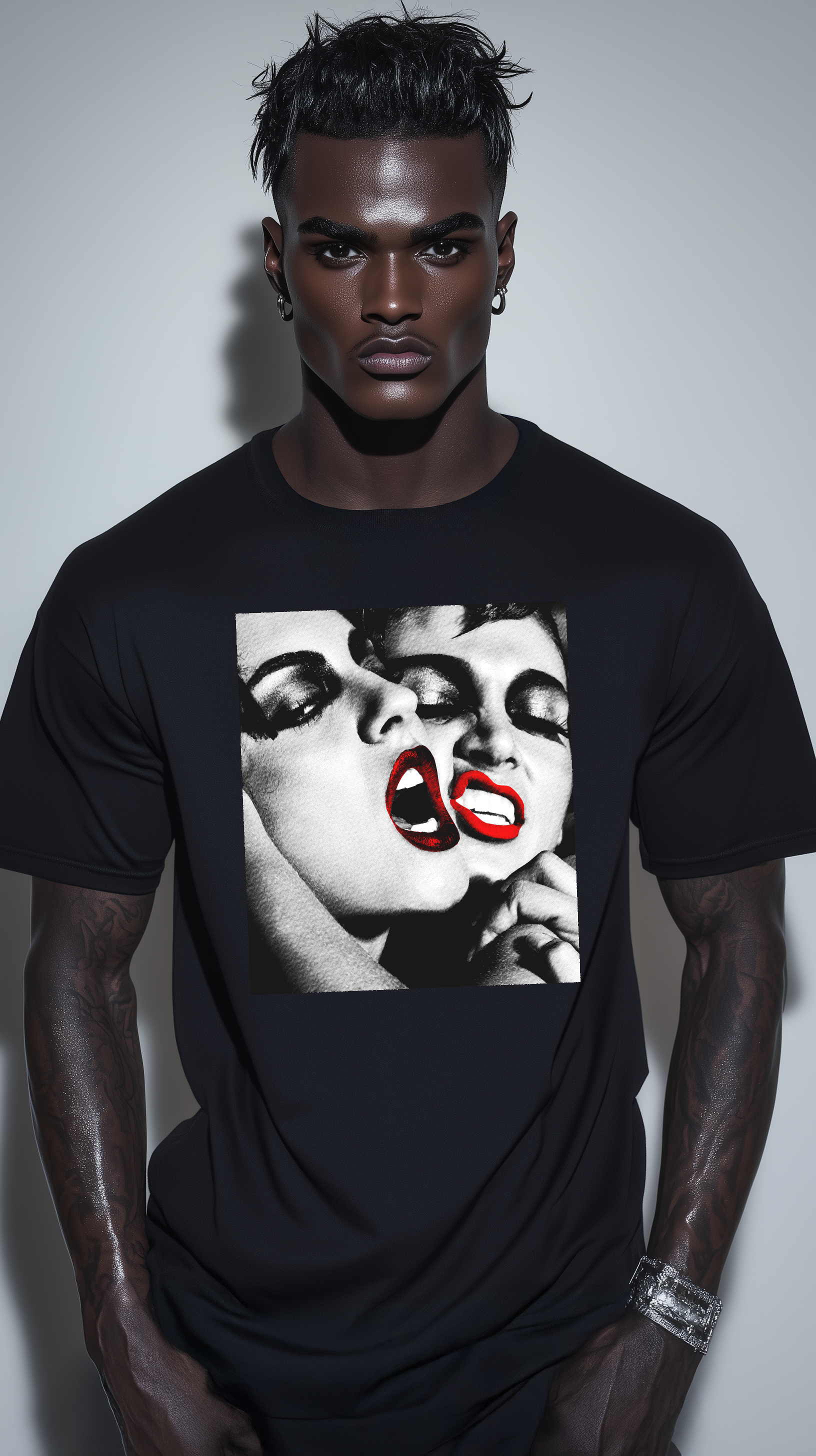 REBEL FEMME BLACK Oversized Boxy Tee